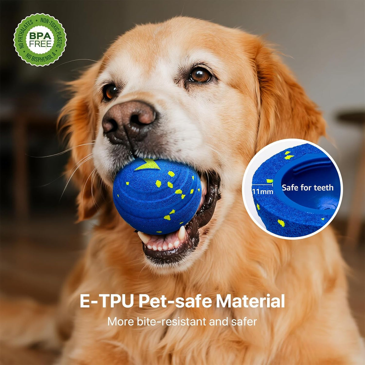 Interactive Dog Toys Balls Moving - Smart Automatic Bouncing Interactive Dog Ball, Pet-Safe E-TPU Material, IPX7 Waterproof, anti Boredom Dog Toys to Keep Them Busy for Large and Small Dogs