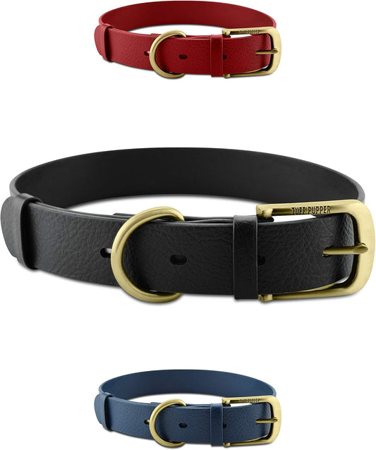 Heavy Duty Waterproof Dog Collar for Small, Medium & Large Dogs | 10X Stronger than Leather, Chew Proof and Odor Proof Biothane with Tough Rust-Proof All-Metal Hardware and Belt Buckle