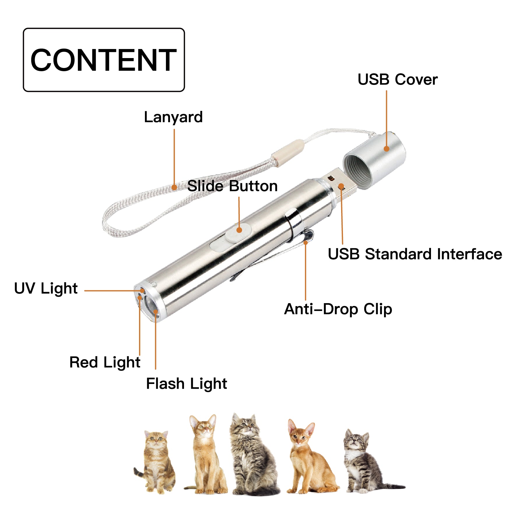 Cat Toys for Indoor Cats, 2 Pieces, Rechargeable, Interactive Kitten Pet Dog Red Dot Chase Light Toy for Cats Fun Playing Exercise