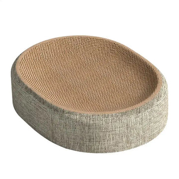 Oval Shape Scratch Pad For Cats Bed