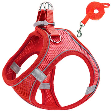 Cat Harness Reflective Pet Harnesses And Leashes Set