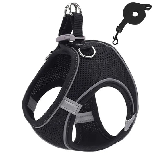Cat Harness Reflective Pet Harnesses And Leashes Set