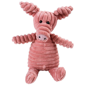 Vent Training Corduroy Voice Plush Dog Tooth Cleaning Toy