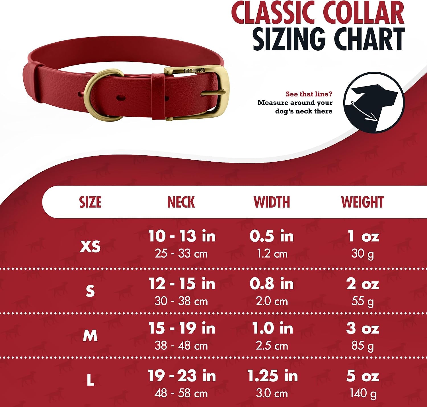 Heavy Duty Waterproof Dog Collar for Small, Medium & Large Dogs | 10X Stronger than Leather, Chew Proof and Odor Proof Biothane with Tough Rust-Proof All-Metal Hardware and Belt Buckle