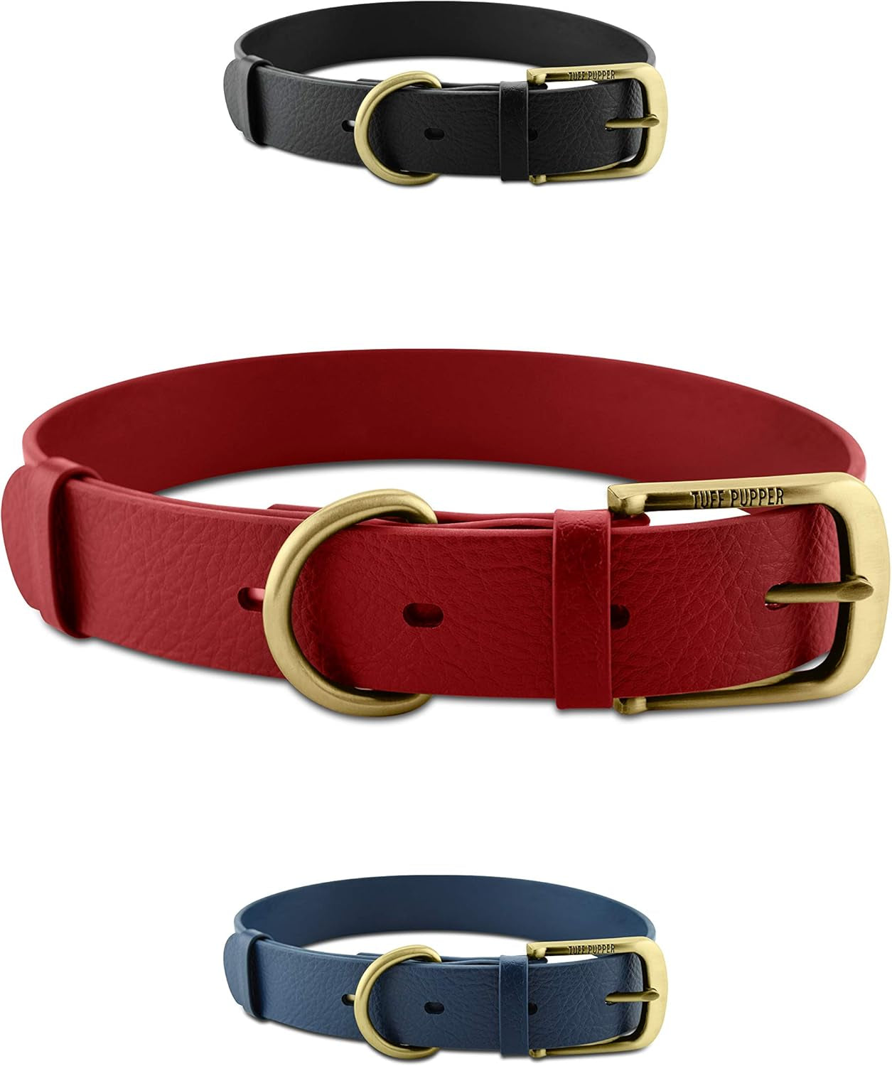 Heavy Duty Waterproof Dog Collar for Small, Medium & Large Dogs | 10X Stronger than Leather, Chew Proof and Odor Proof Biothane with Tough Rust-Proof All-Metal Hardware and Belt Buckle