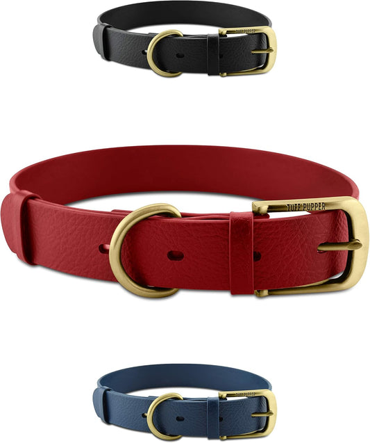 Heavy Duty Waterproof Dog Collar for Small, Medium & Large Dogs | 10X Stronger than Leather, Chew Proof and Odor Proof Biothane with Tough Rust-Proof All-Metal Hardware and Belt Buckle